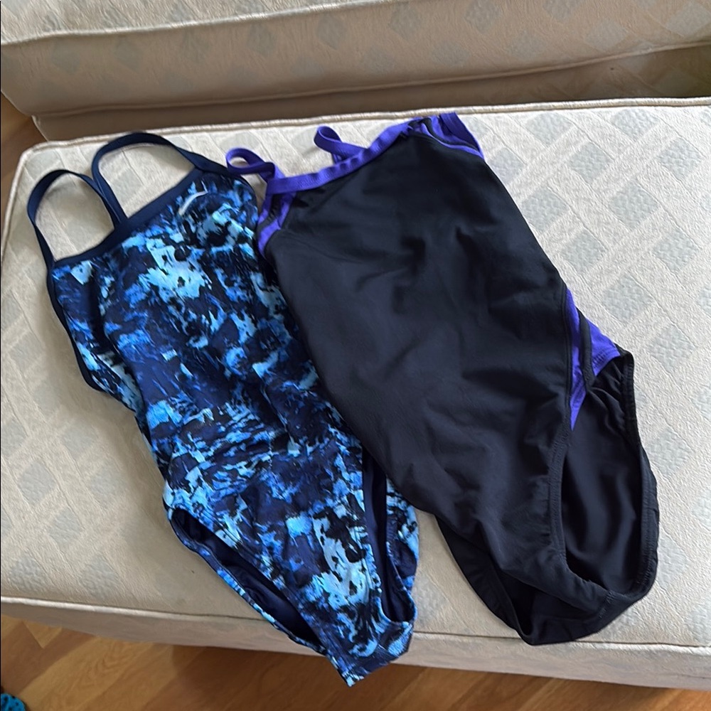 Bundle of 2, Nike and Waterpro brand bathing suits, size 30. Women/girl